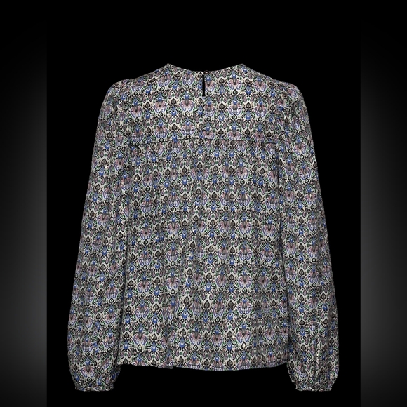 MUNTHE Justy Organic Cotton And Silk Multicolor Blouse 34  S - Picture 4 of 12